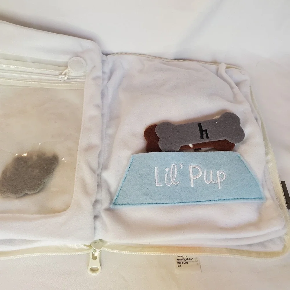 Hallmark Quiet Book Sensory Soft Cloth Activity Book for Toddlers Pups‎ Big Day